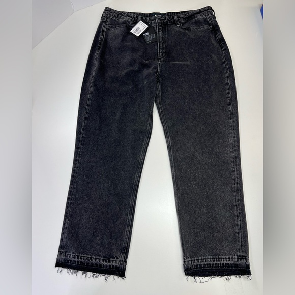 Paige Denim Sarah Straight Ankle Jeans Undone Hem Priscilla Deconstructed NWT - Picture 2 of 16